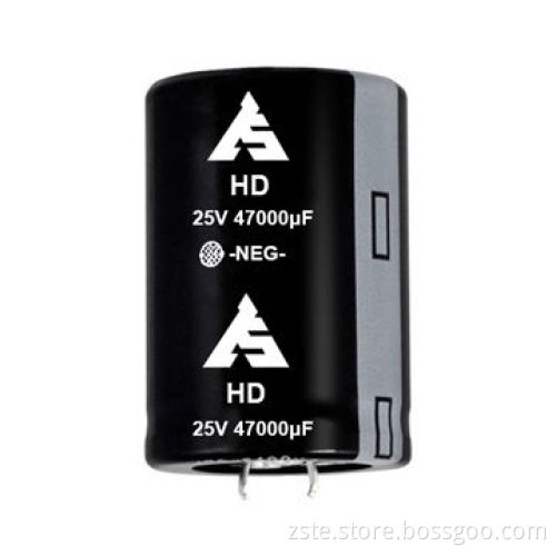 Snap-in Aluminum Electrolytic Capacitor with Large Capacitance, 25V, 47000uf, 2000h